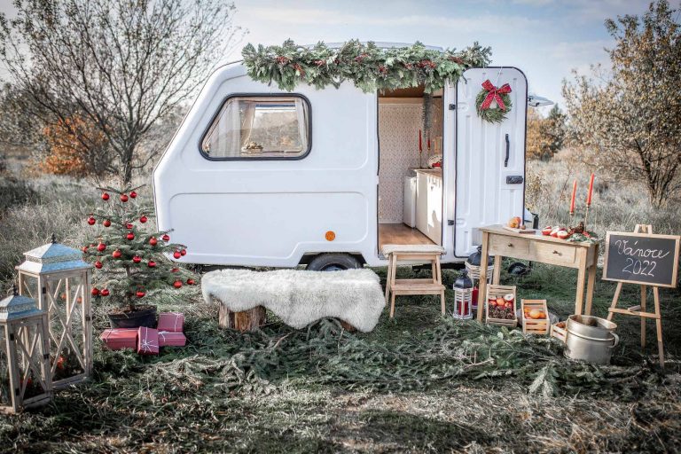 Vánoční fotografování s karavanem